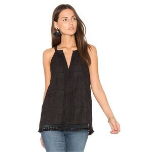 JOIE Eliska Tank Blouse in Black Caviar // XS